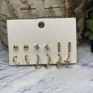 Hoop & Stud Earring Set